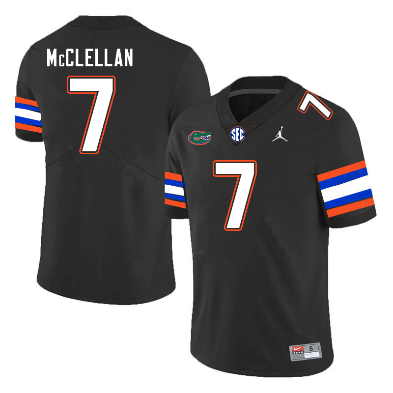 Men #7 Chris McClellan Florida Gators College Football Jerseys Stitched-Black